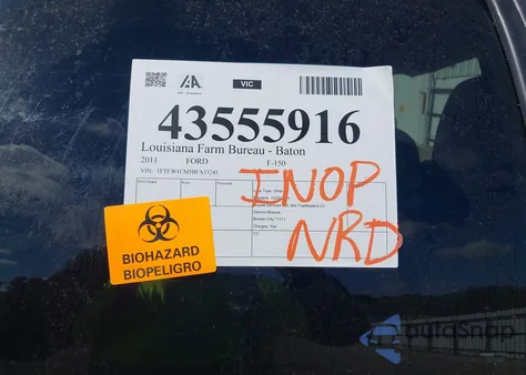 2011 Ford F-150 Xlt из США, поврежденный, VIN 1FTEW1CM5BFA33245